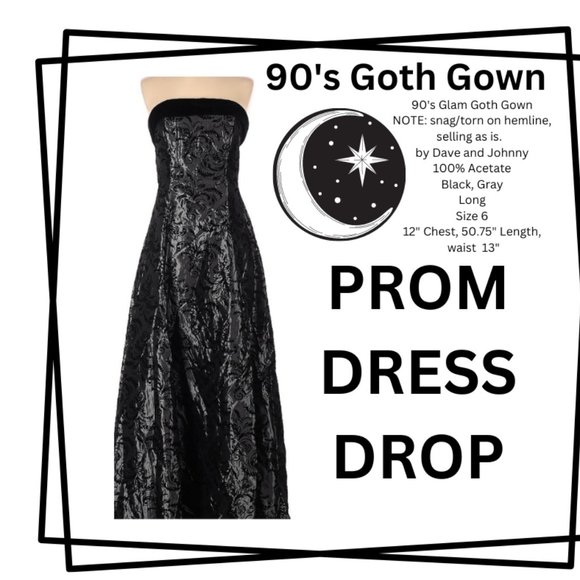 Selling as is **  rare 90's glam prom gown burnout design! - Picture 1 of 1